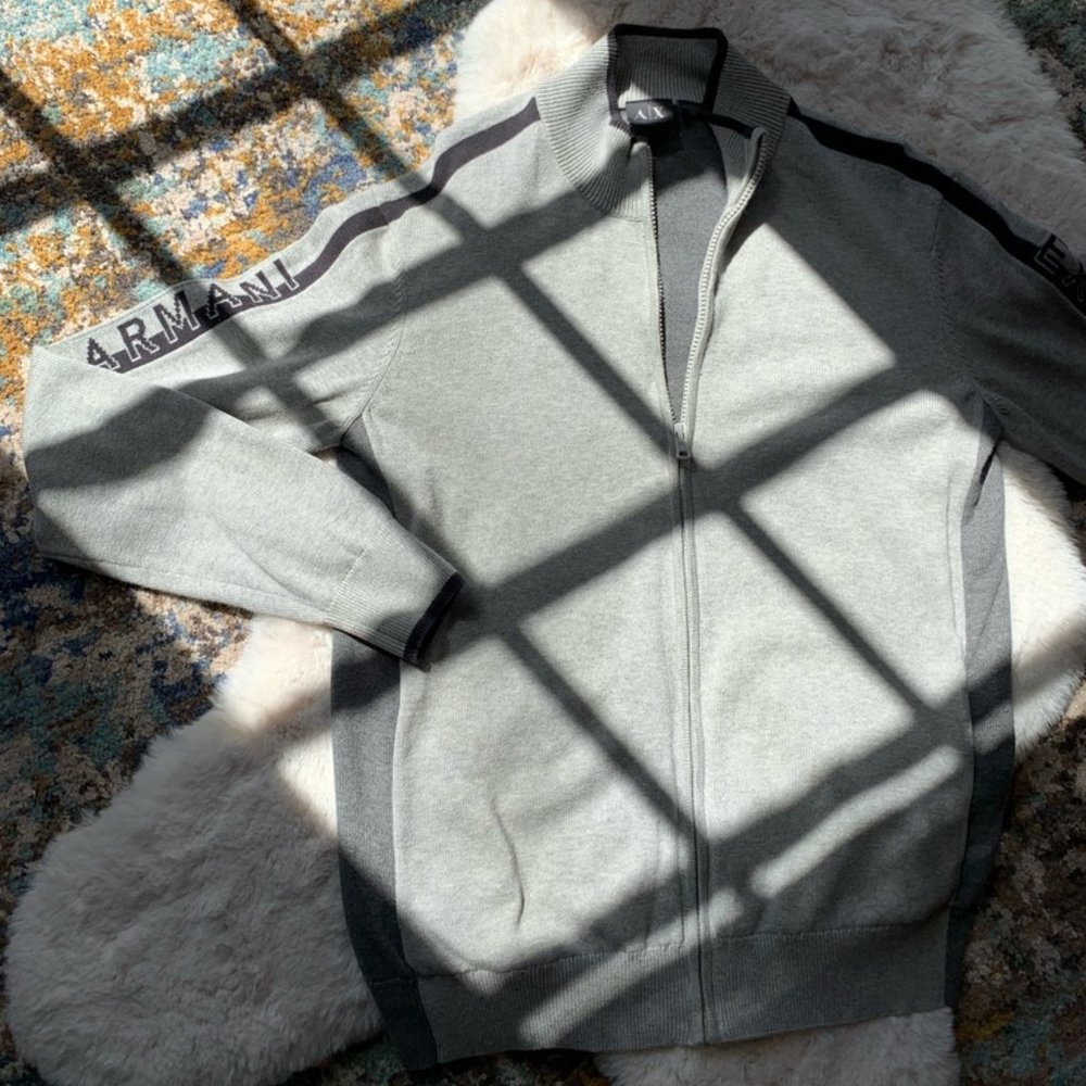 Full-zip Logo Sweater
